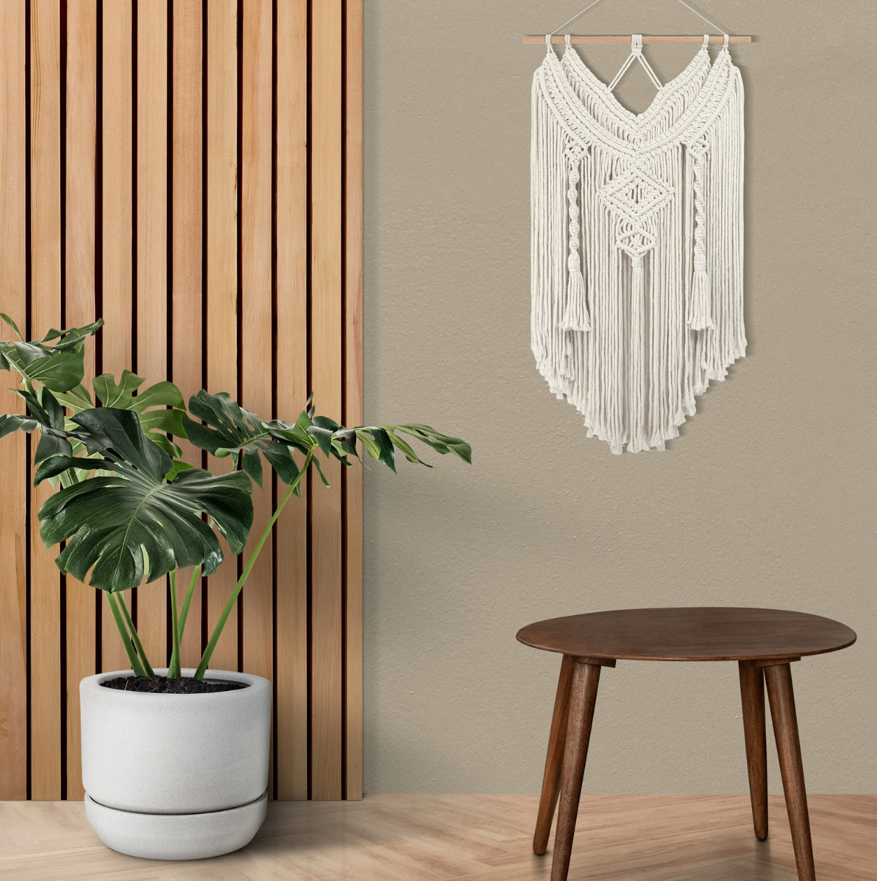 Miðjaðarhafshönnunar Macramé vegghengi