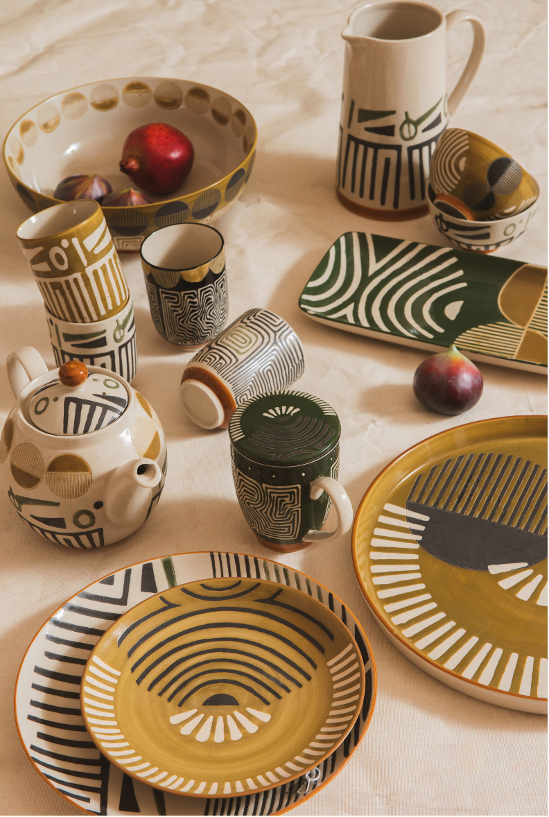 Cups on a turntable "Aya" (4pcs)
